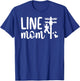Line Mom Lineman Mom of A Lineman Mama Line Mother T-Shirt - T-Shirt | Royal