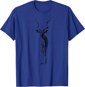 Greater Kudu Antelope Full-figure African Wildlife T-Shirt - T-Shirt | Royal