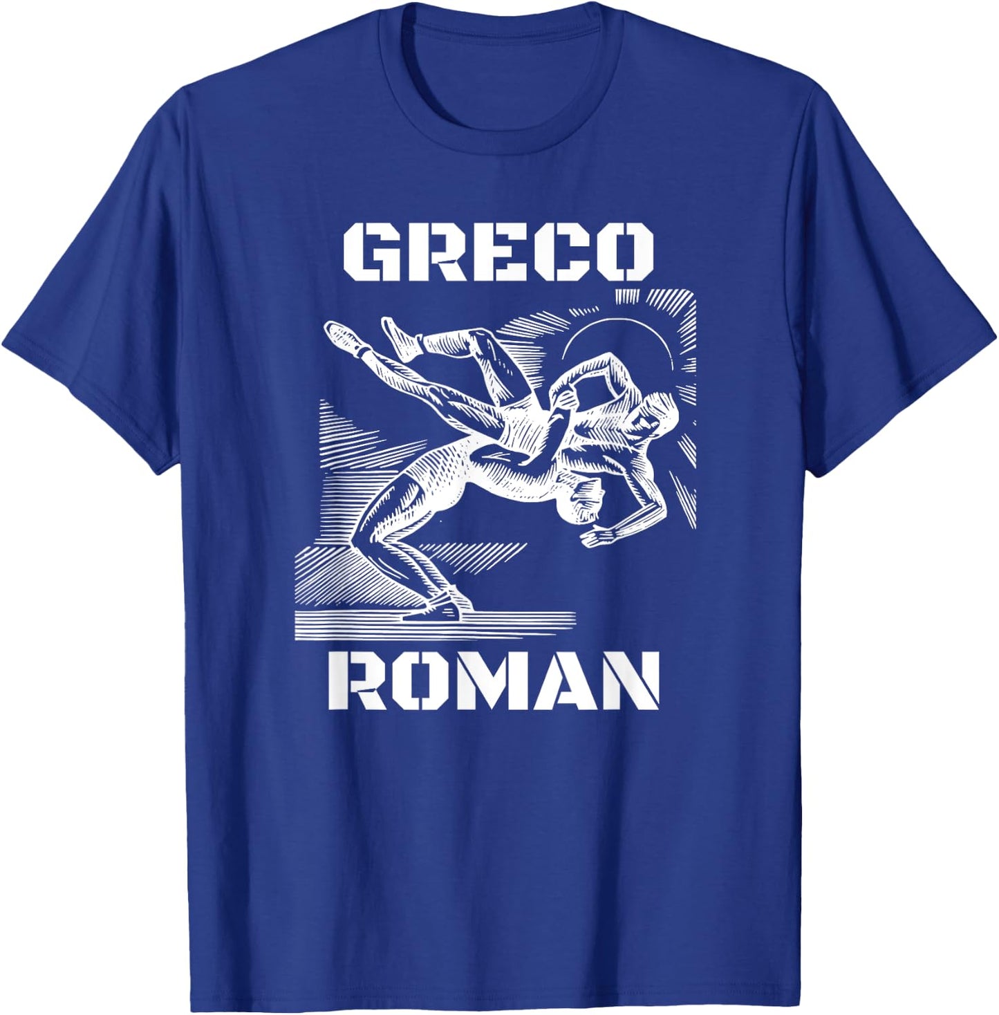 Greco Roman Wrestling USA T-Shirt - T-Shirt | Royal