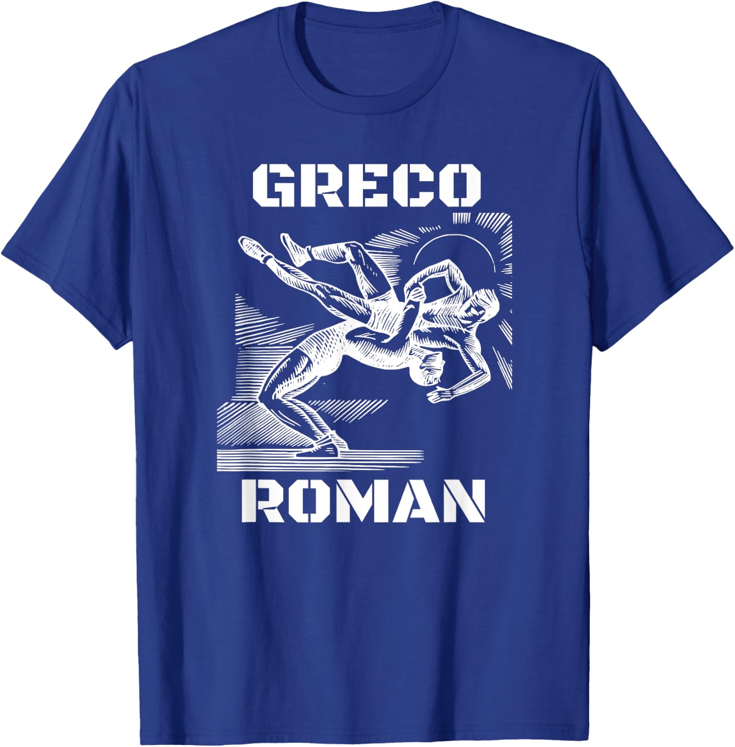 Greco Roman Wrestling USA T-Shirt - T-Shirt | Royal