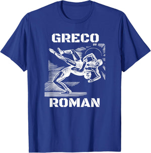 Greco Roman Wrestling USA T-Shirt - T-Shirt | Royal