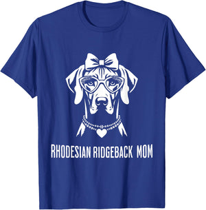 Rhodesian Ridgeback Mama Hund Herz Grafikdesign T-Shirt - T-Shirt | Royal