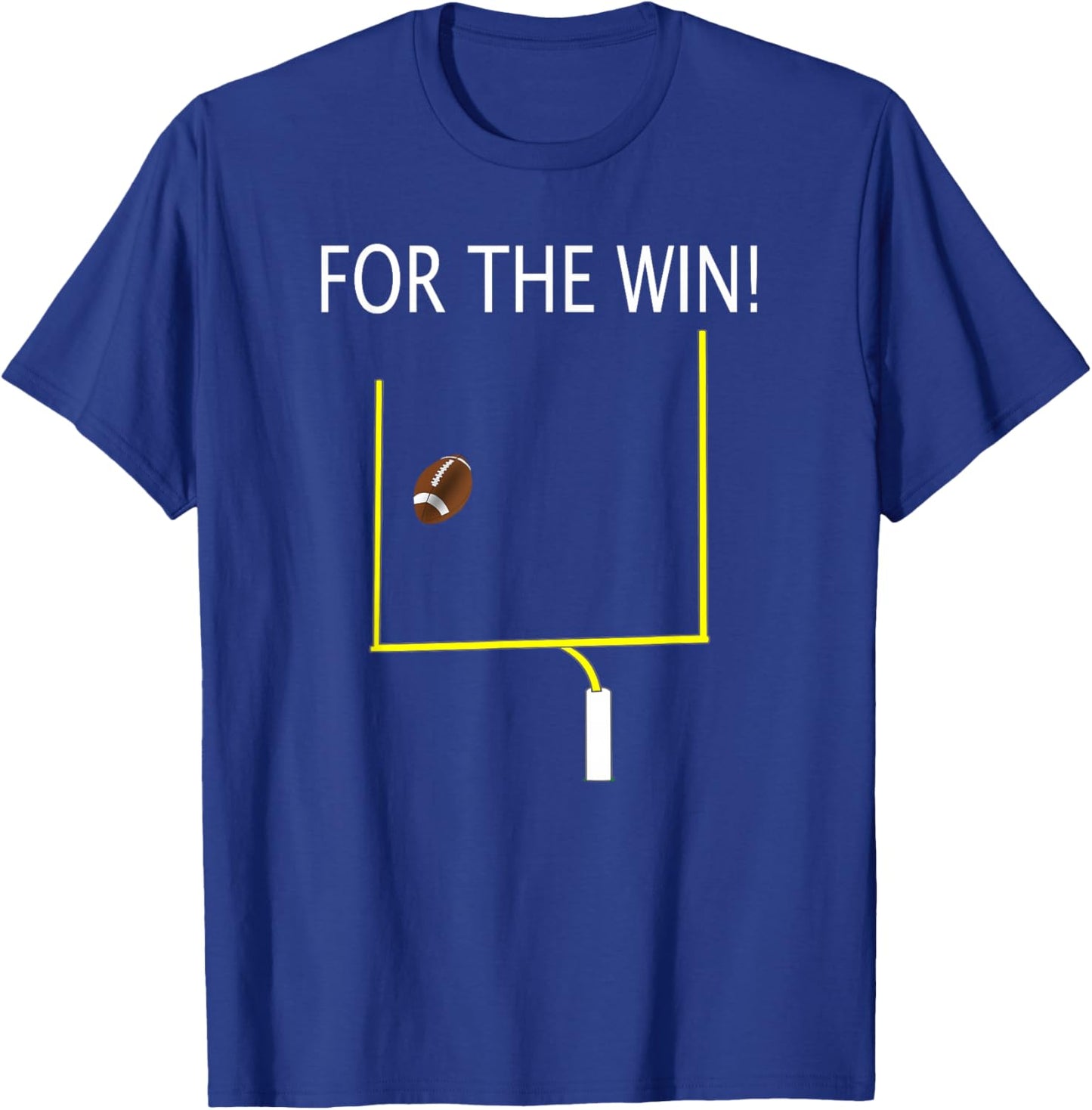 Field Goal Kicker Football Art - Cool Football Fan T-Shirt - T-Shirt | Royal