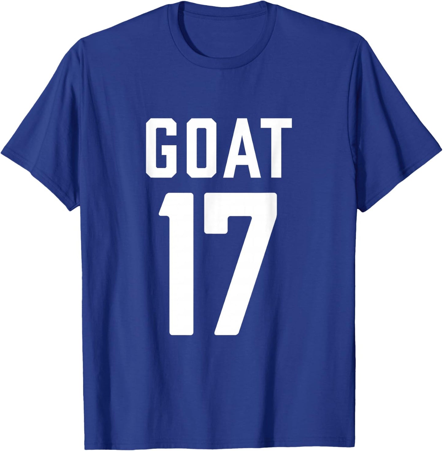 Retro Sports | Greatest Of All Time Number 17 T-Shirt - T-Shirt | Royal