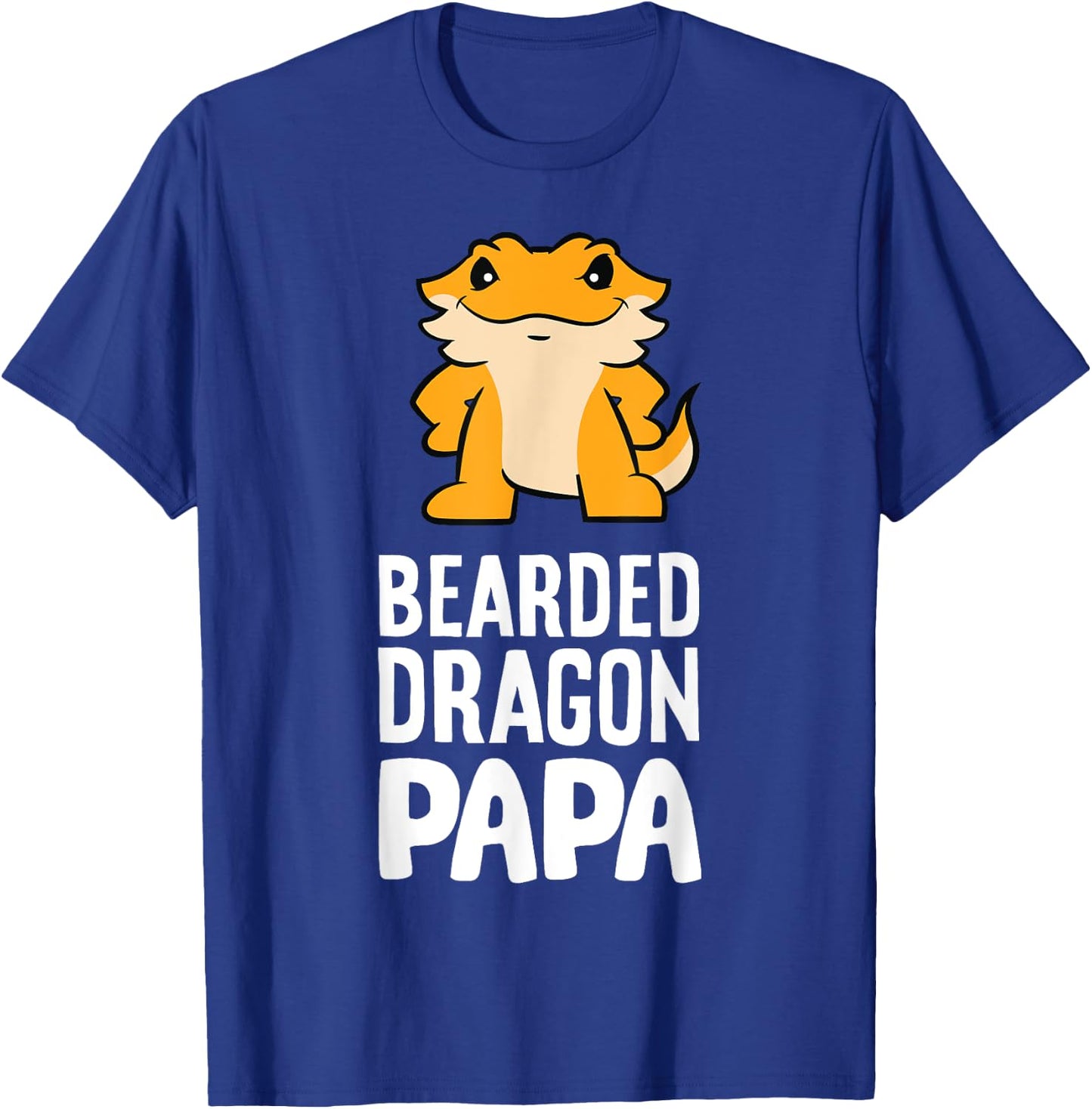 Bearded Dragon Papa Reptile Owner Bearded Dragon Dad T-Shirt - T-Shirt | Royal