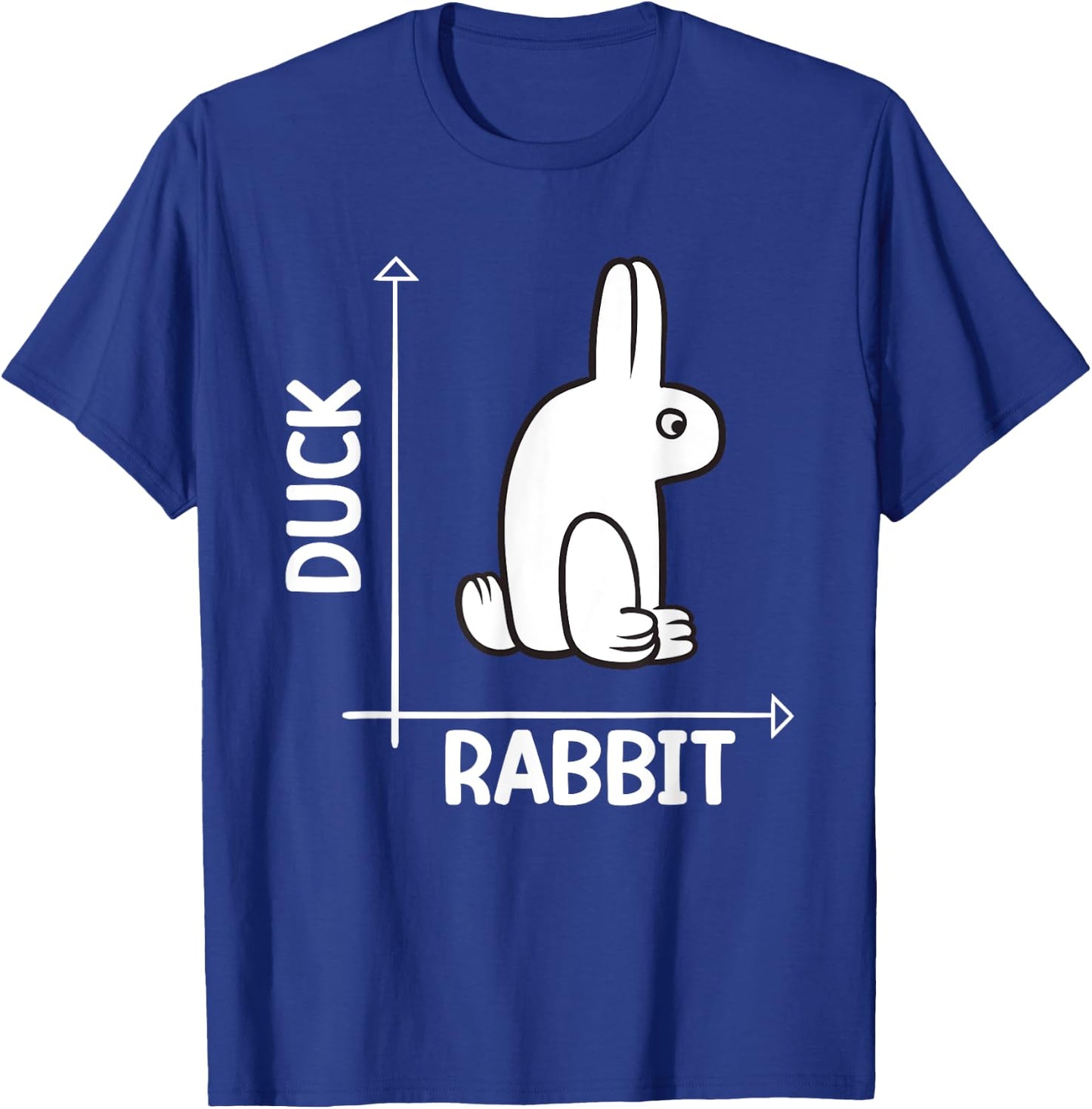 Funny Science Nerd Duck Rabbit Physics Math Geek Nerdy T-Shirt - T-Shirt | Royal