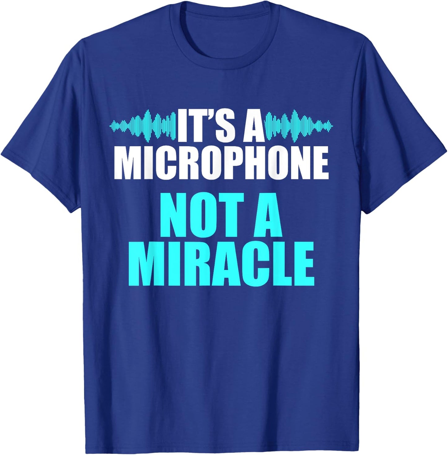 Church Sound Guy Microphone Audio Tech Engineer T-Shirt - T-Shirt | Royal
