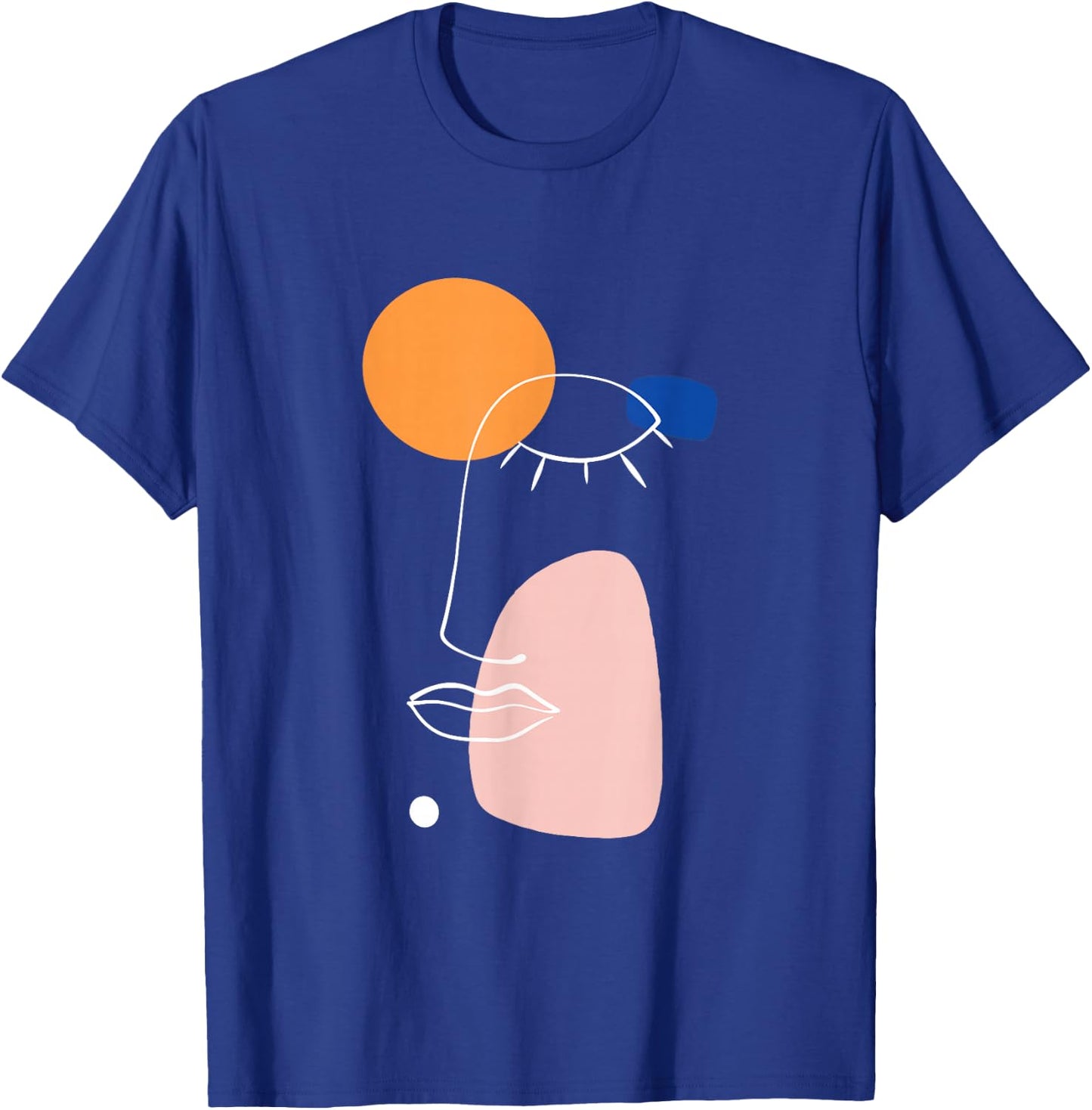 Abstract Art Face Woman T-Shirt - T-Shirt | Royal