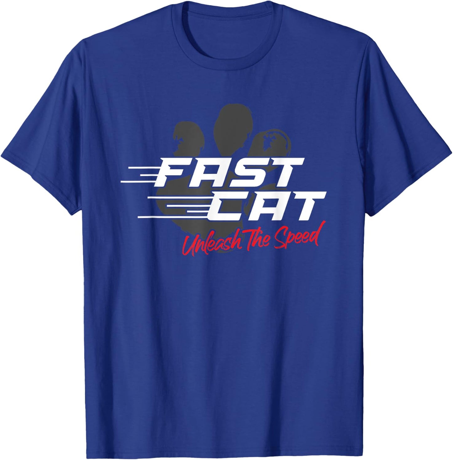 Fast Cat Dog Unleash The Speed Sport T-Shirt - T-Shirt | Royal