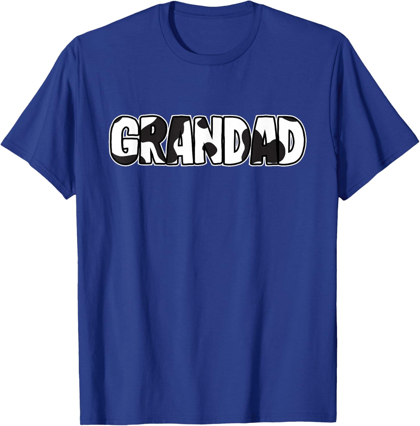 Cow Grandad Pattern Family Matching Birthday Party Farm T-Shirt - T-Shirt | Royal