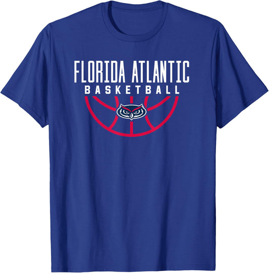 Florida Atlantic University FAU Owls Basketball T-Shirt - T-Shirt | Royal
