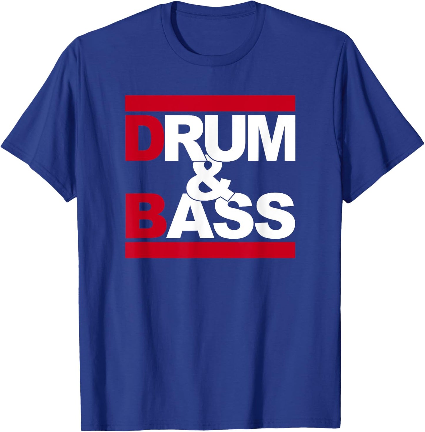 Love Drum and Bass Rum and Ass Funny Music Lover , Black, S T-Shirt - T-Shirt | Royal