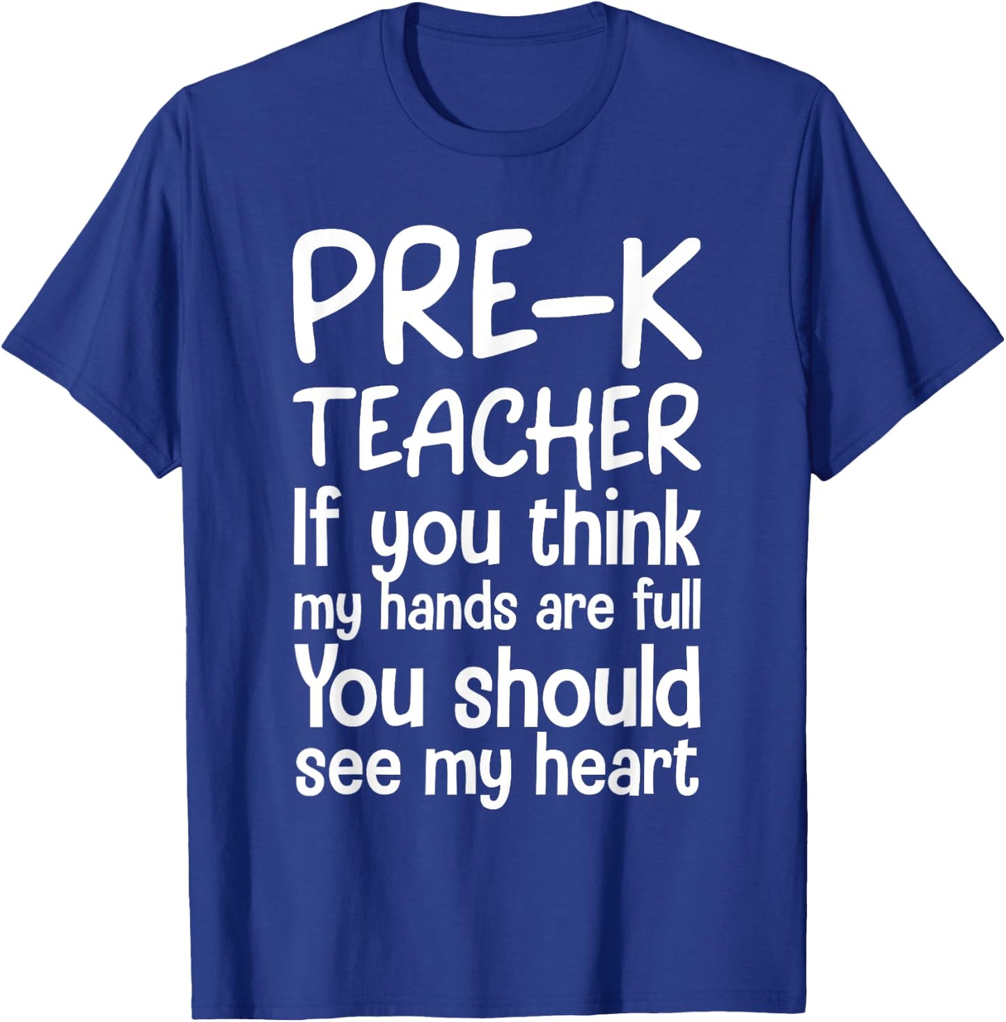 Pre-K Teacher Design Women Pre Kindergarten Teacher T-Shirt - T-Shirt | Royal
