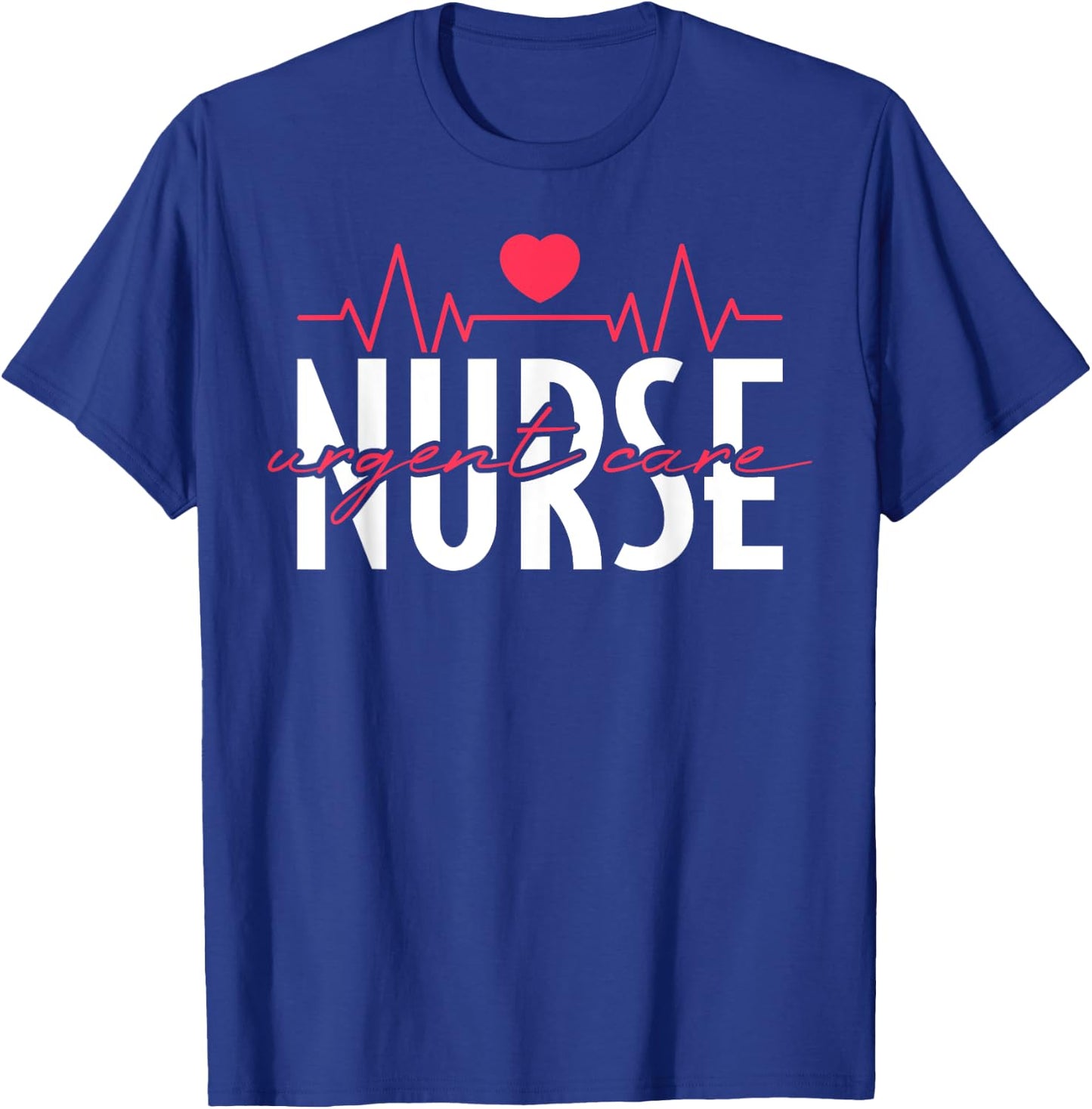 Urgent Care Nurse Heart T-Shirt - T-Shirt | Royal
