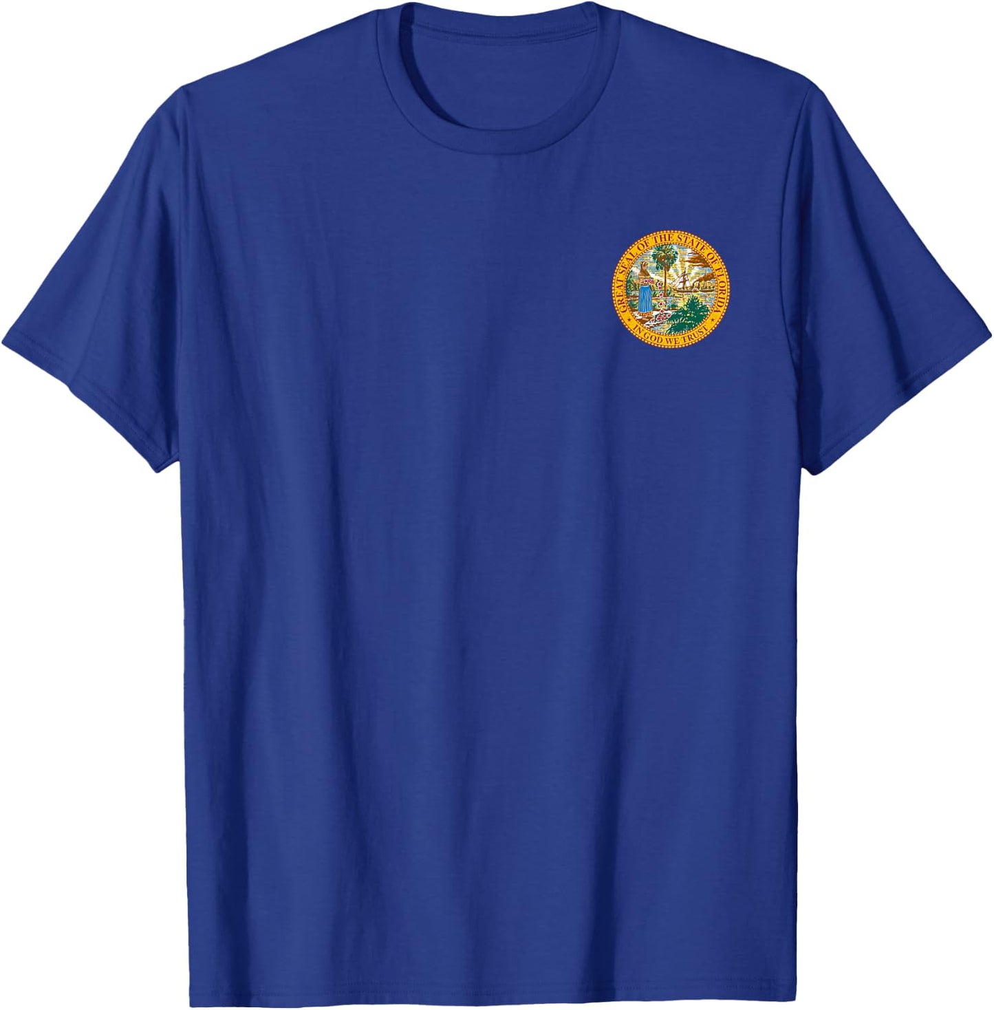Florida State Seal Flag T-Shirt - T-Shirt | Royal