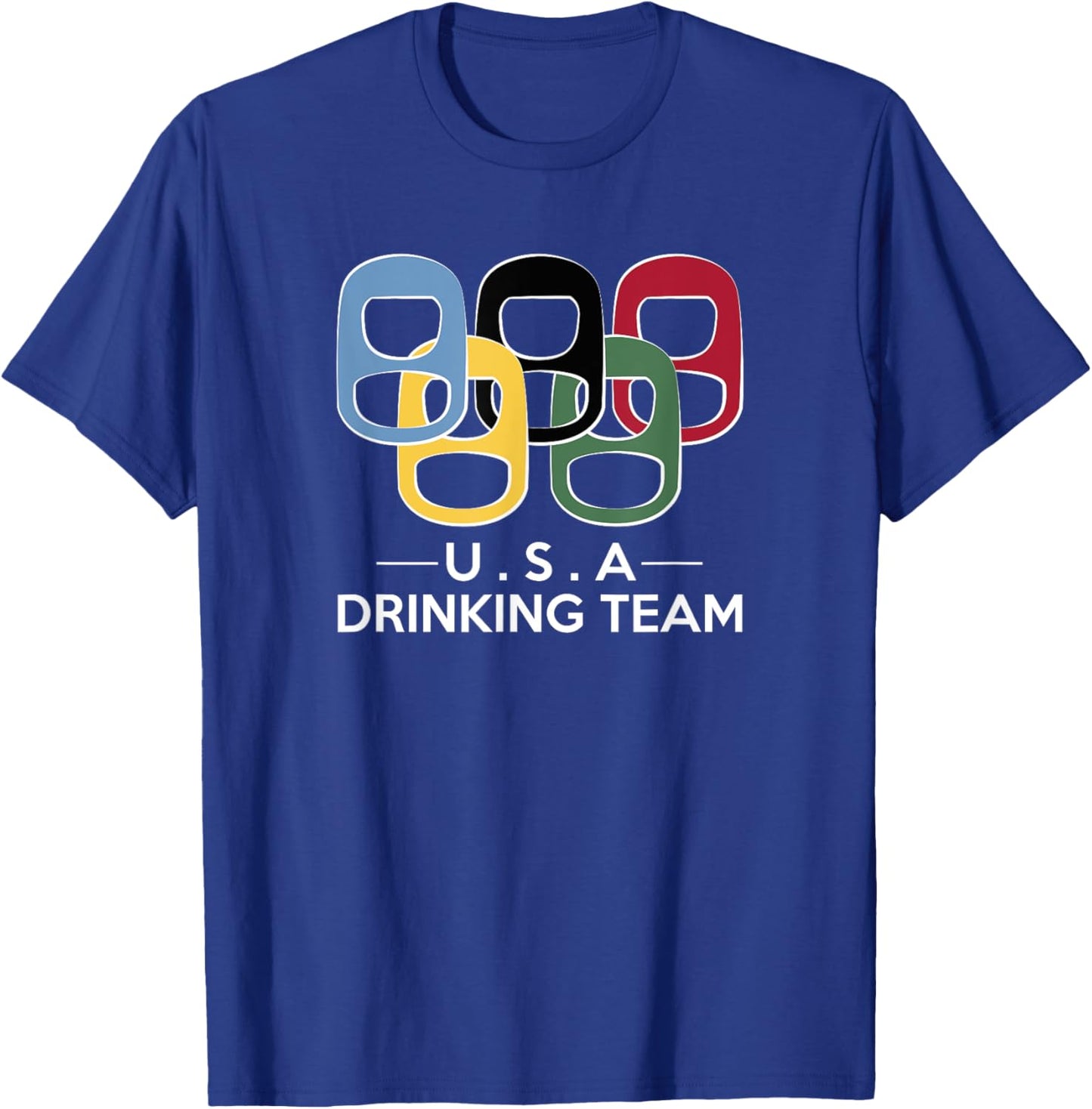 USA Drinking Team Beer Can Tab Sports T-Shirt - T-Shirt | Royal