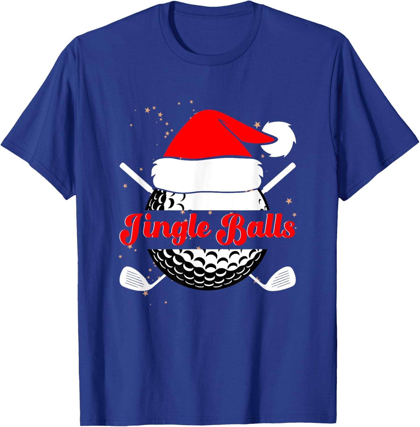 Jingle Balls Funny Golfing Christmas Golf Ball T-Shirt - T-Shirt | Royal