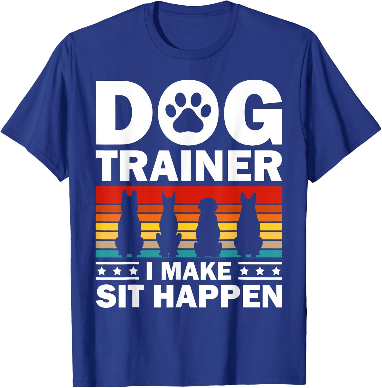 Cool Dog Trainer Women Dog Training Agility Class T-Shirt - T-Shirt | Royal