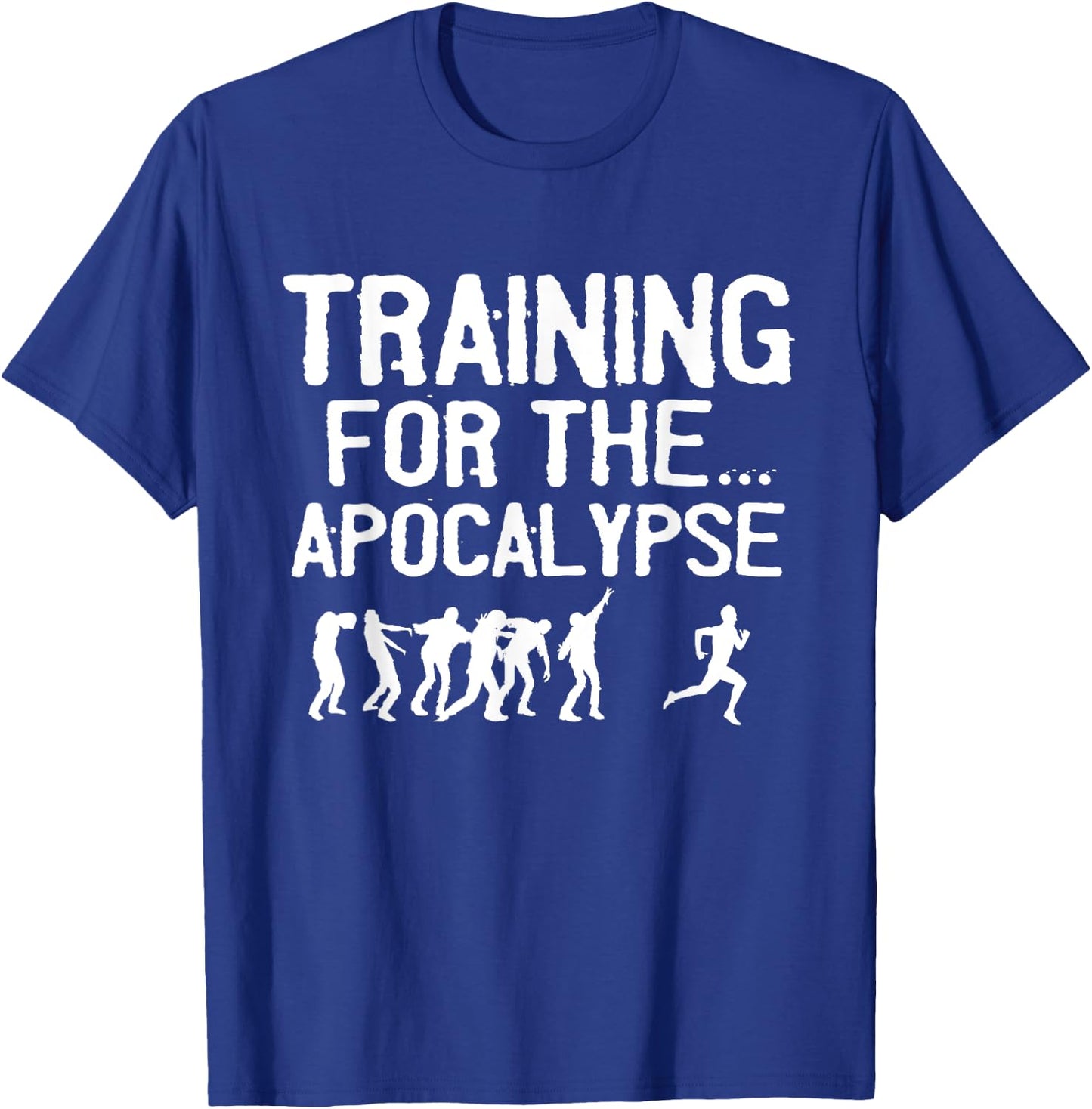 Funny Zombie Running Design Women Runner Athletes T-Shirt - T-Shirt | Royal