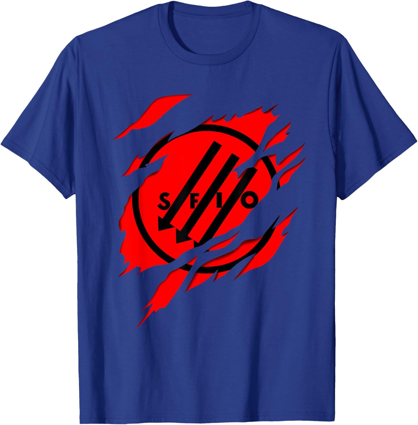 SFIO French Section of Workers' International 3D Effect , Black, S T-Shirt - T-Shirt | Royal
