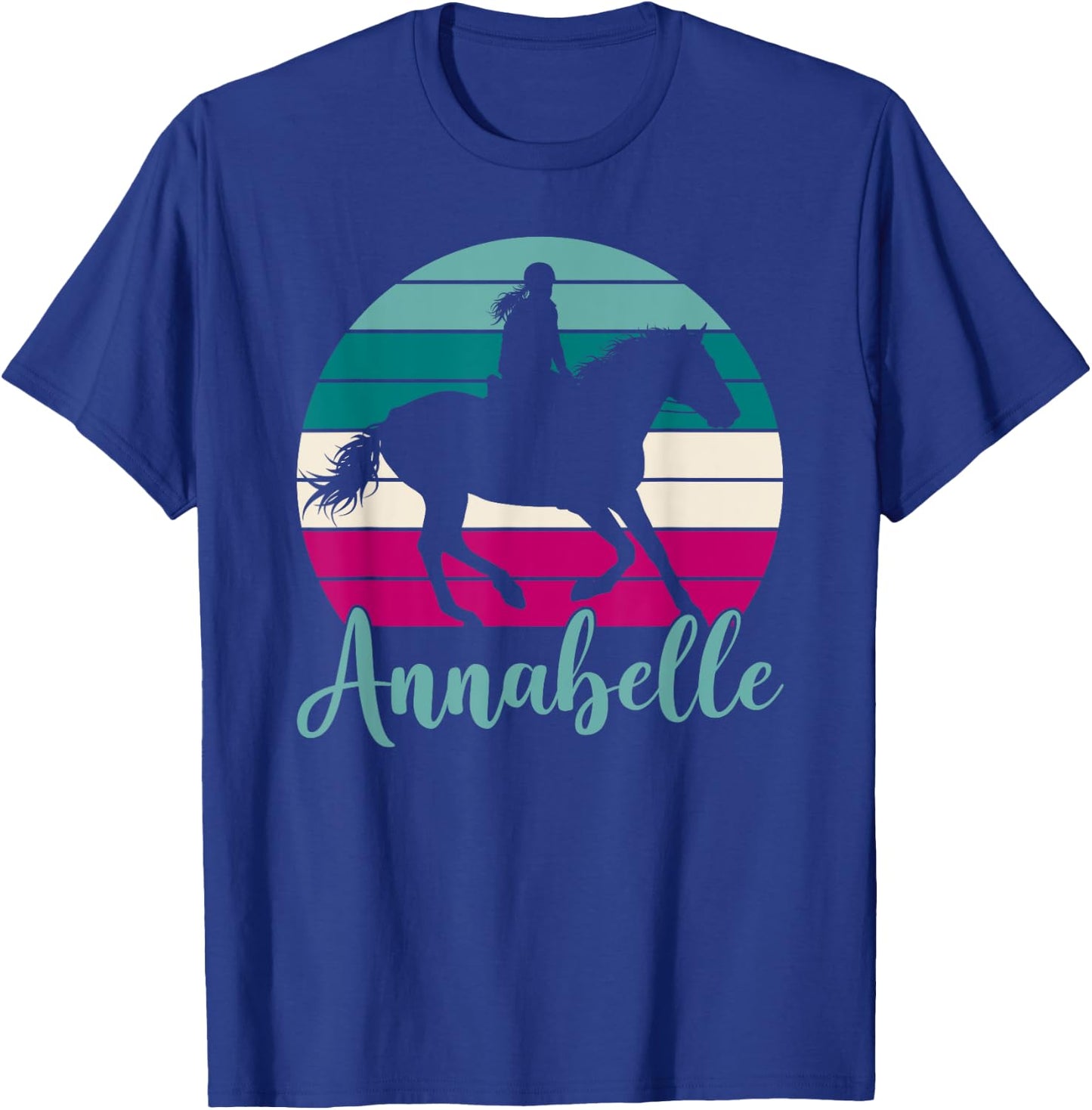 Annabelle Name Gift - Equestrian Shirt Annabelle Horse Girl T-Shirt - T-Shirt | Royal