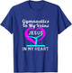 Top Gymnastics in my Veins Jesus in my Heart Gift T-Shirt - T-Shirt | Royal