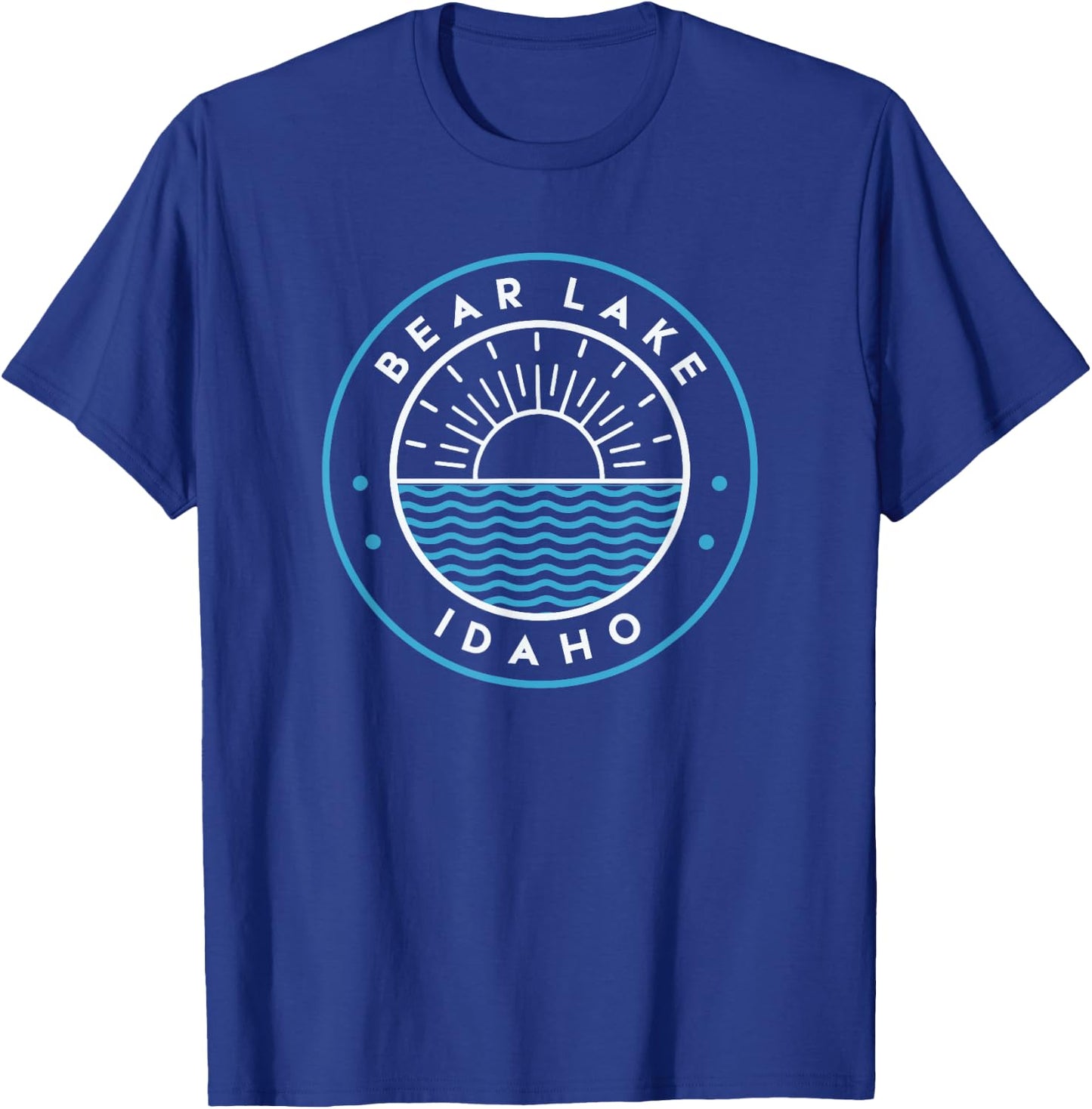 Bear Lake Idaho Outdoors Vintage T-Shirt - T-Shirt | Royal