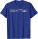 Legendary Racing Sports Car Iconic Racing Car Silhouette T-Shirt - T-Shirt | Royal