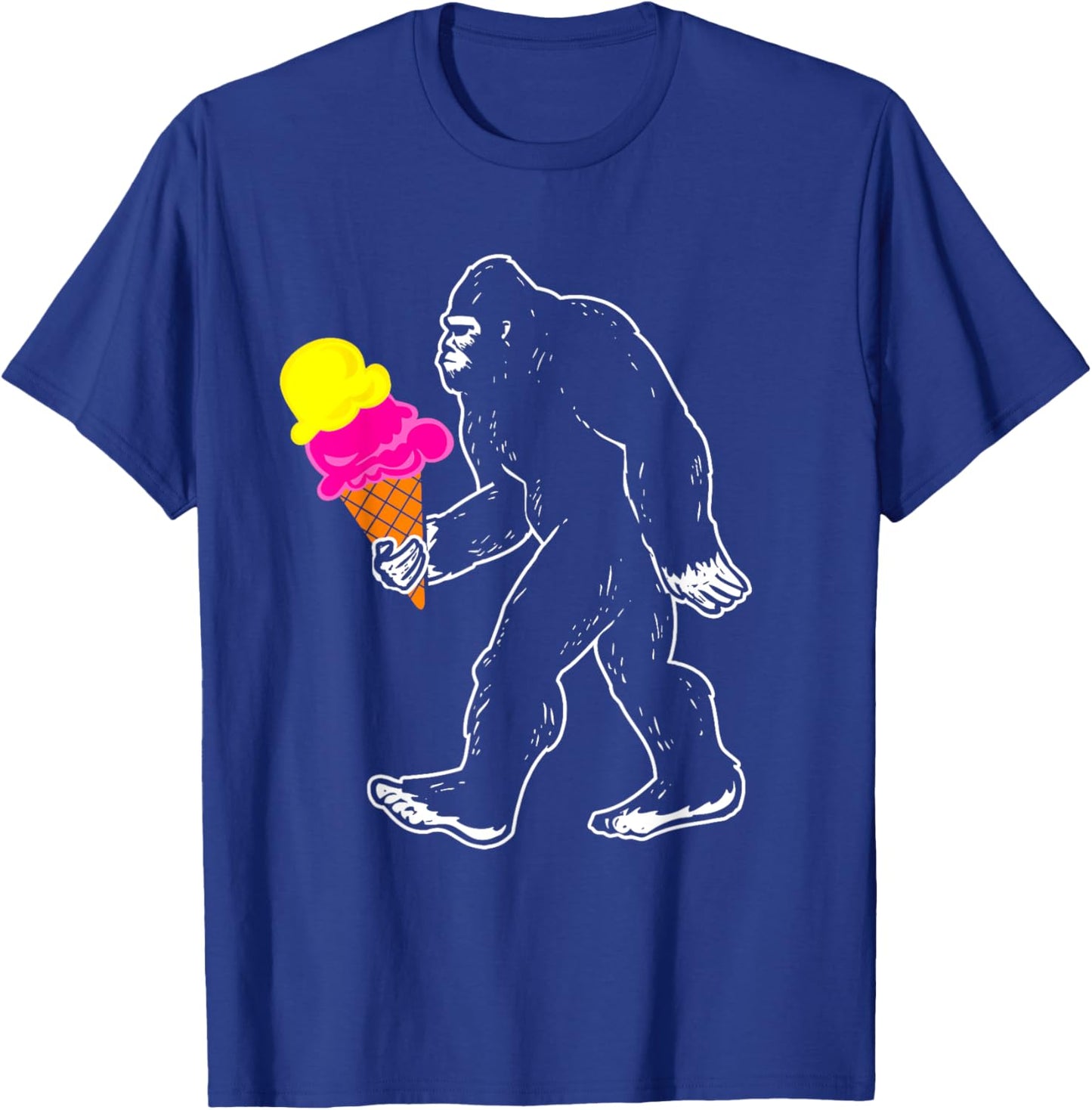 Bigfoot Ice Cream Sasquatch Women Kids T-Shirt - T-Shirt | Royal