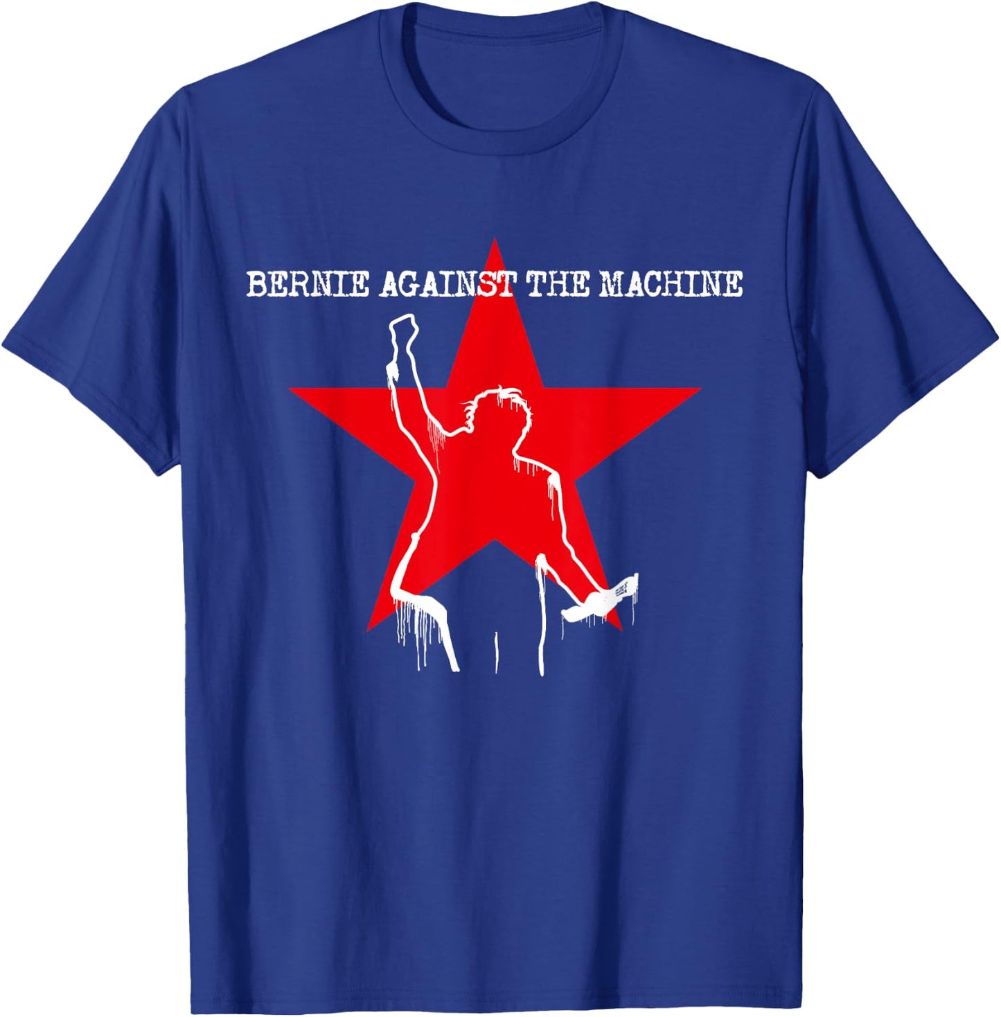 BERNIE SANDERS 2020 AGAINST THE MACHINE , black T-Shirt - T-Shirt | Royal