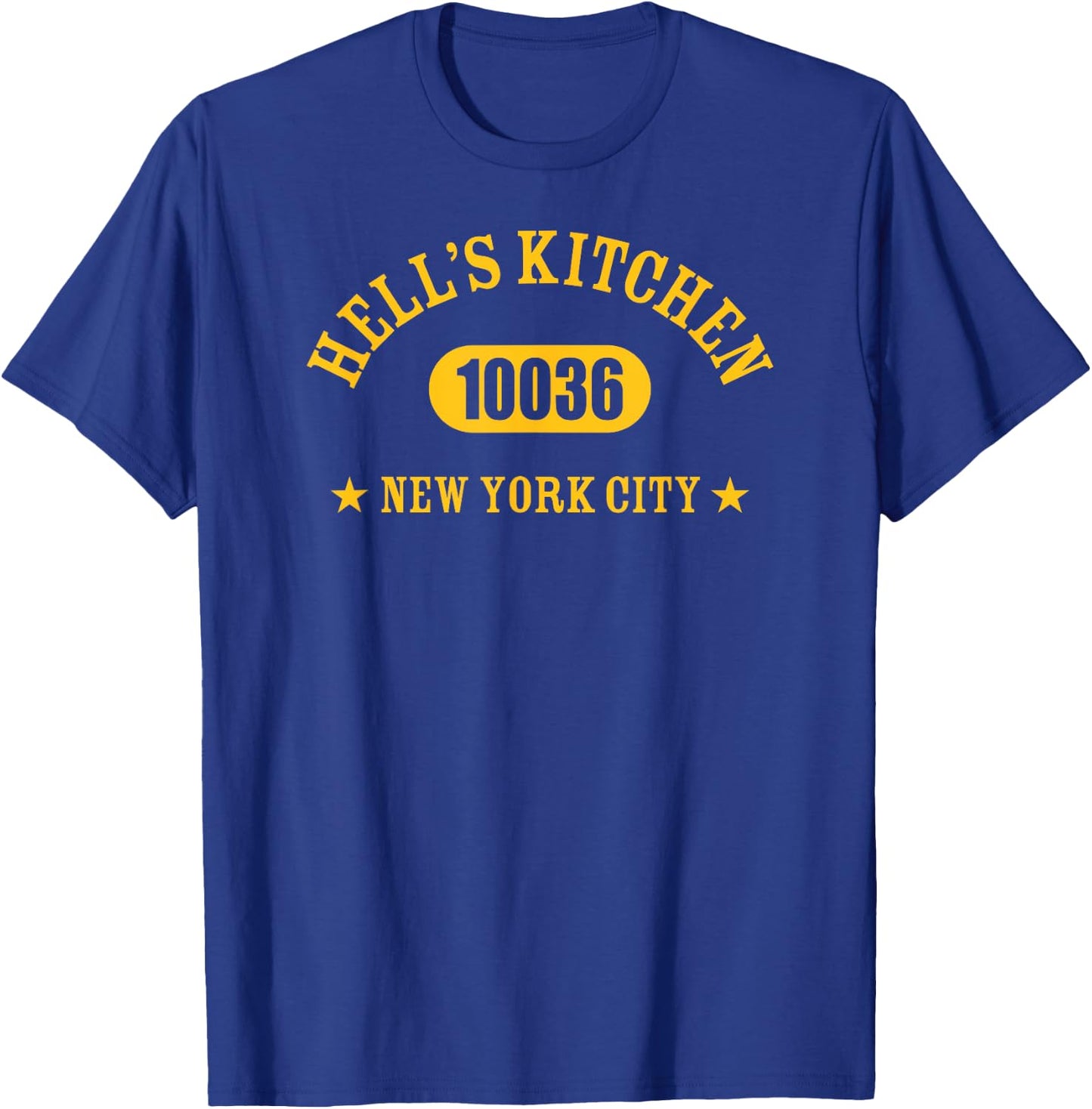 HELL’S KITCHEN 10036 NEW YORK CITY / NYC Athletic Design T-Shirt - T-Shirt | Royal