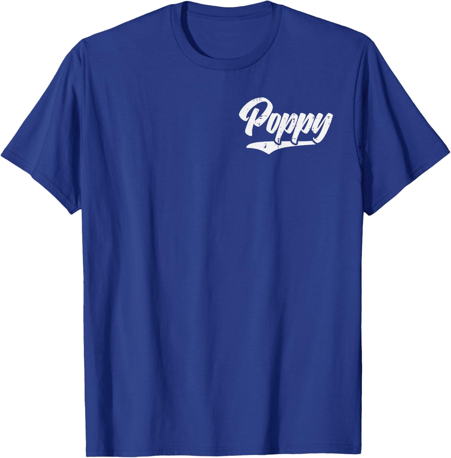 Fathers Day Poppy Pocket Grandpa Grandfather Papa Pop Men T-Shirt - T-Shirt | Royal
