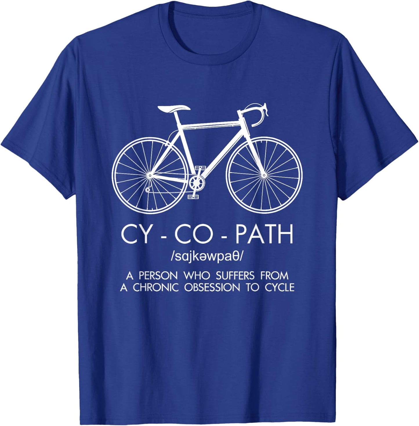 Cycling Apparel Cyco Biker Bicycle Cyclist Gifts Humor Gifts T-Shirt - T-Shirt | Royal