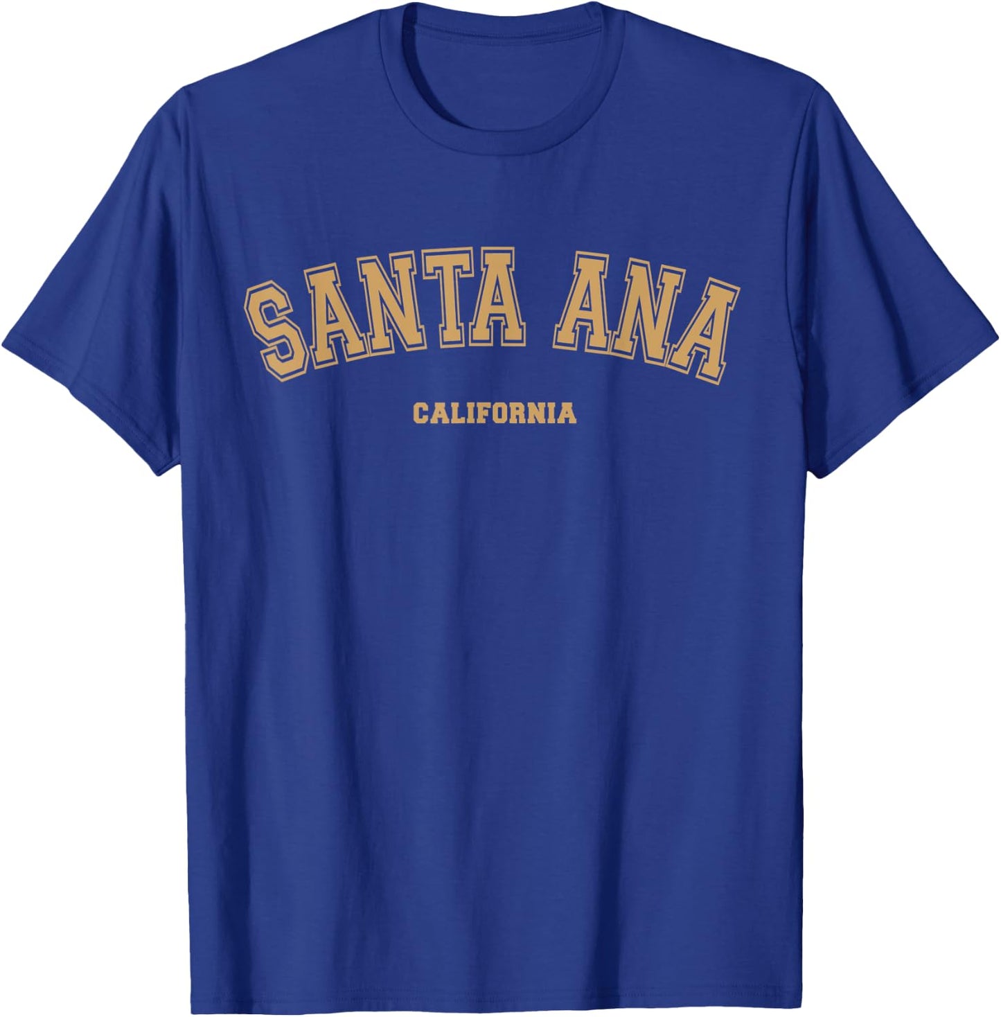 Santa Ana Sports College Style on Santa Ana T-Shirt - T-Shirt | Royal