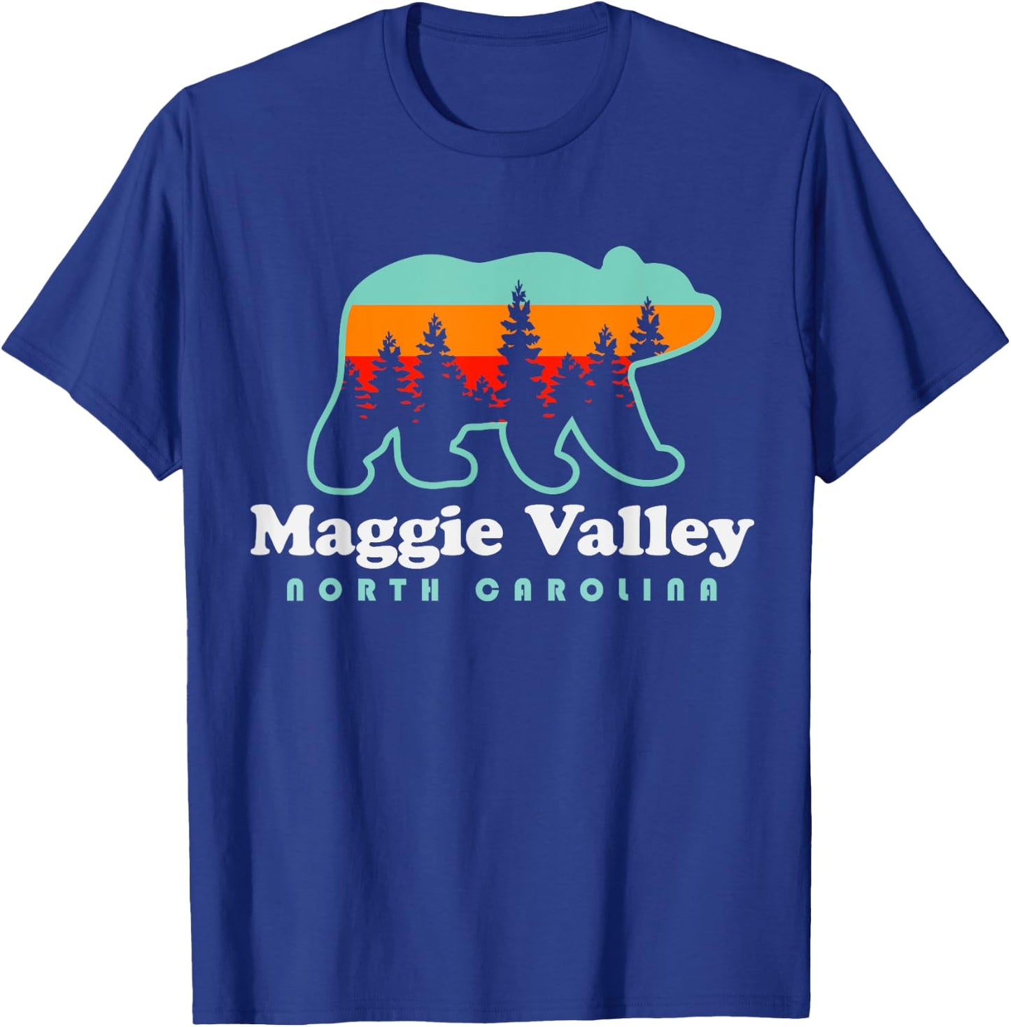Maggie Valley North Carolina Mountain Town Vacation T-Shirt - T-Shirt | Royal