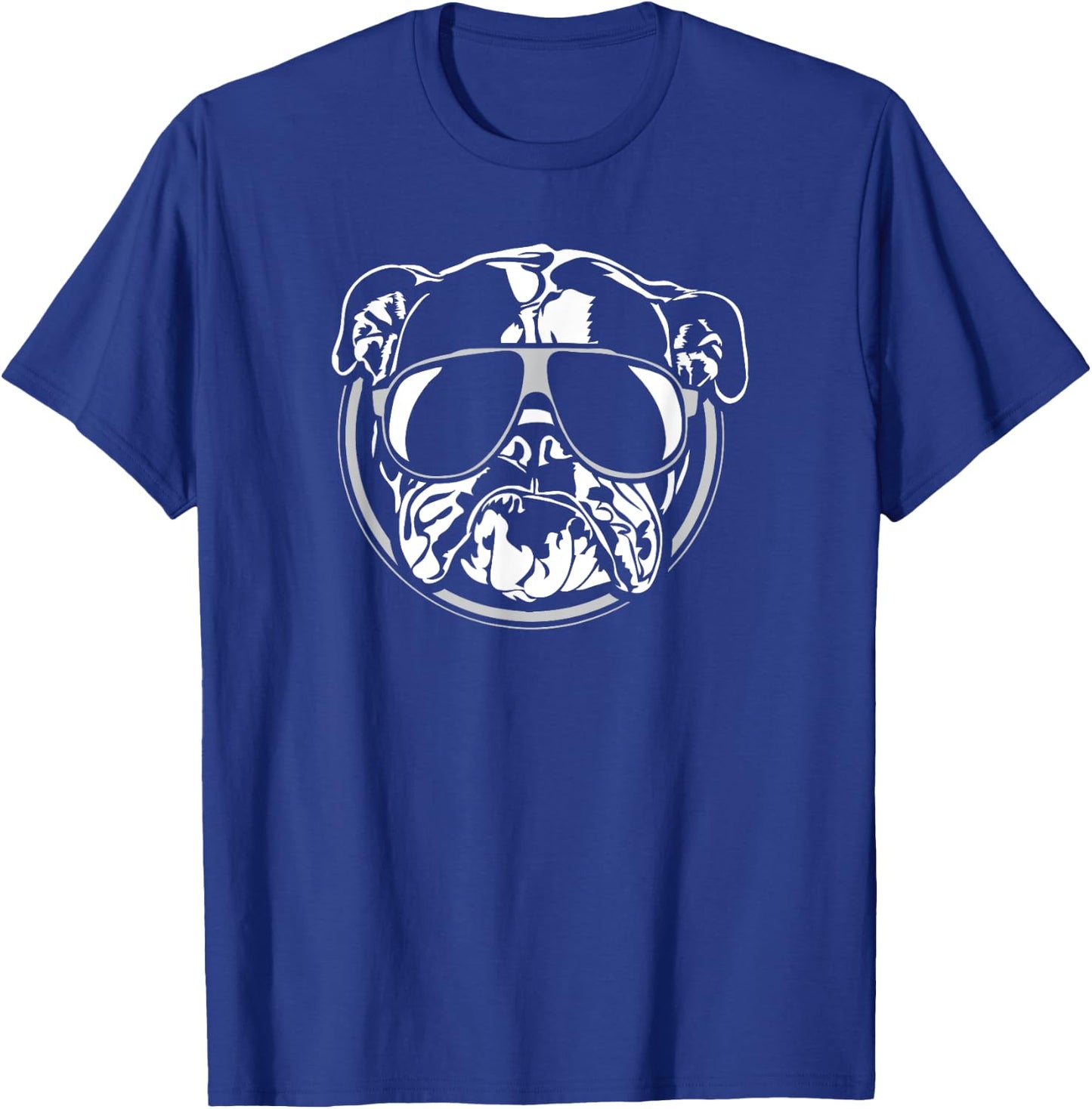 Funny English Bulldog dog hund Shirt gift Women Girls Kids T-Shirt - T-Shirt | Royal