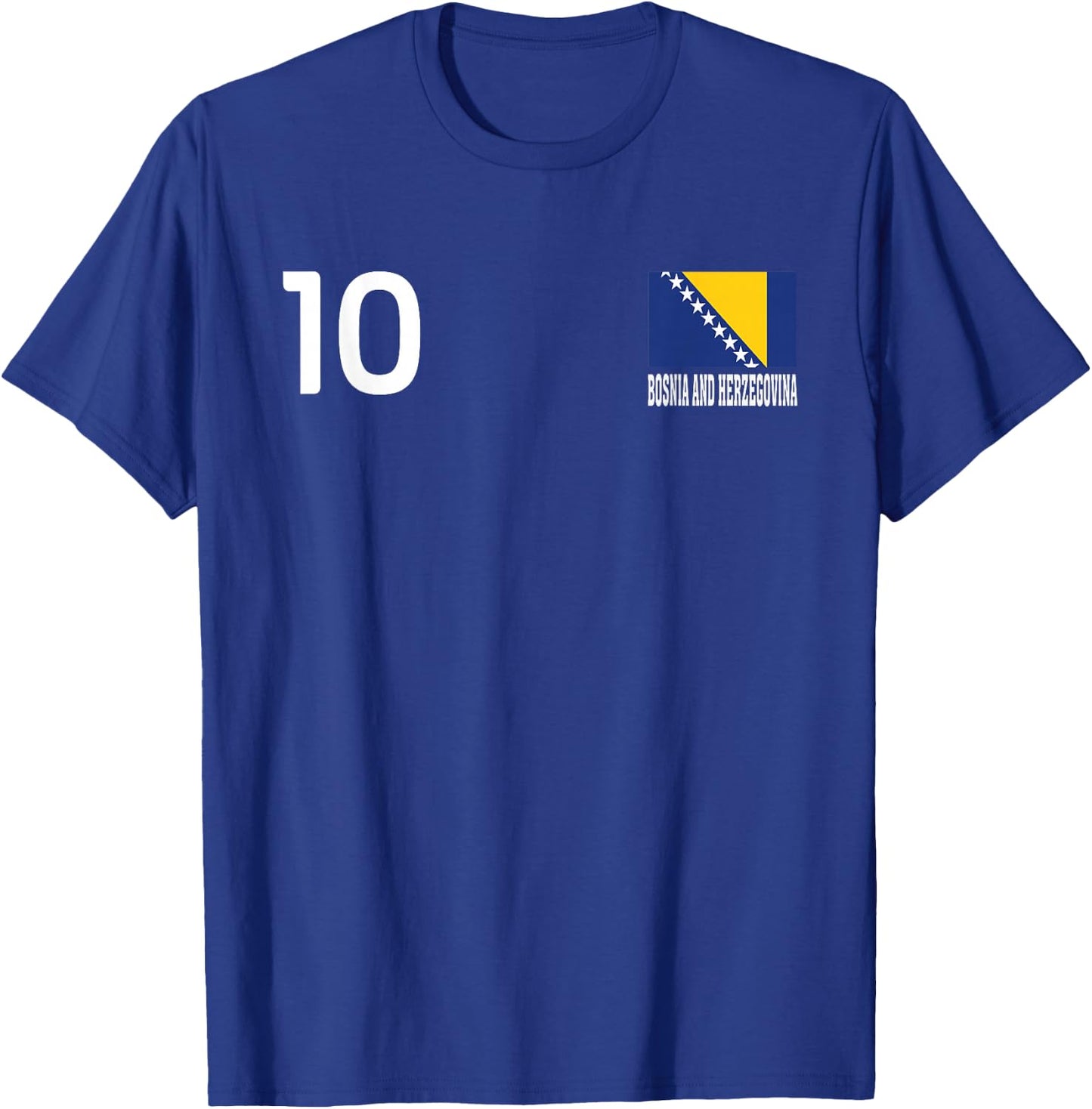Nationalflagge von Bosnien und Herzegowina, 10 Stück T-Shirt - T-Shirt | Royal
