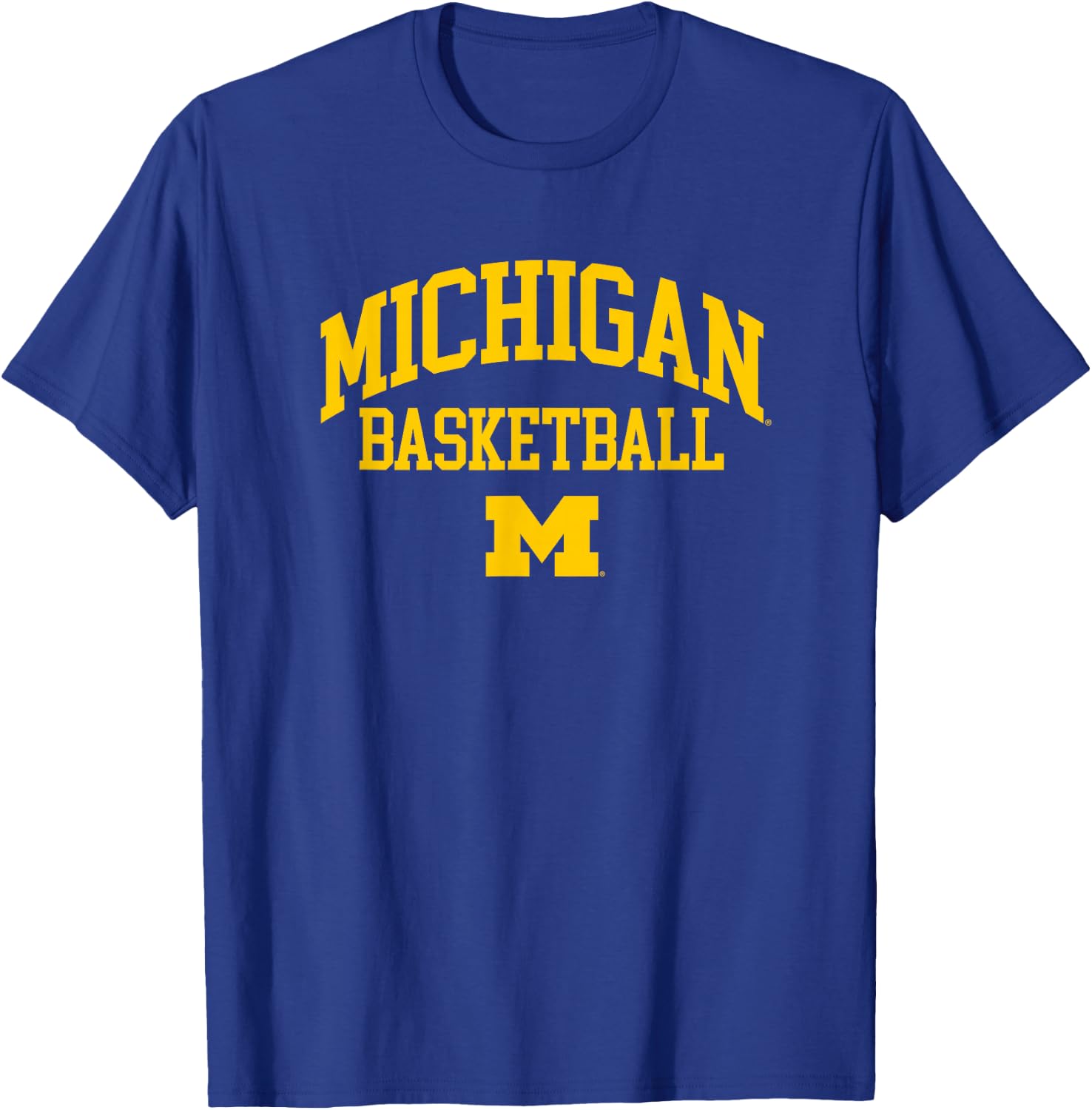 University of Michigan Wolverines Basketball T-Shirt - T-Shirt | Royal