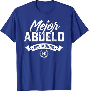Regalo Para Abuelo Mejor Abuelo Del Mundo Dia Del Padre T-Shirt - T-Shirt | Royal