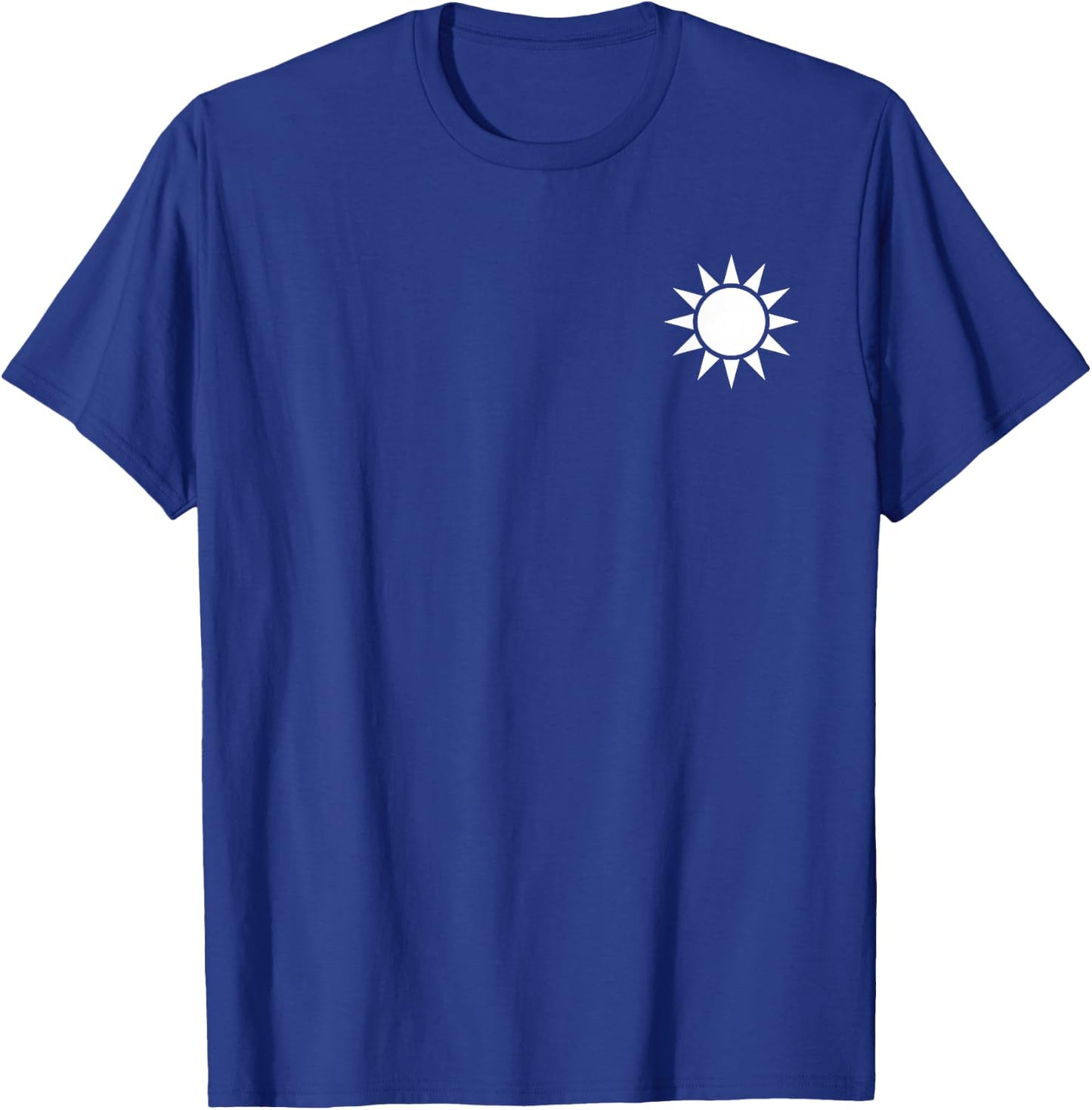 Taiwan Sun Symbol Flag Seal Roc T-Shirt - T-Shirt | Royal