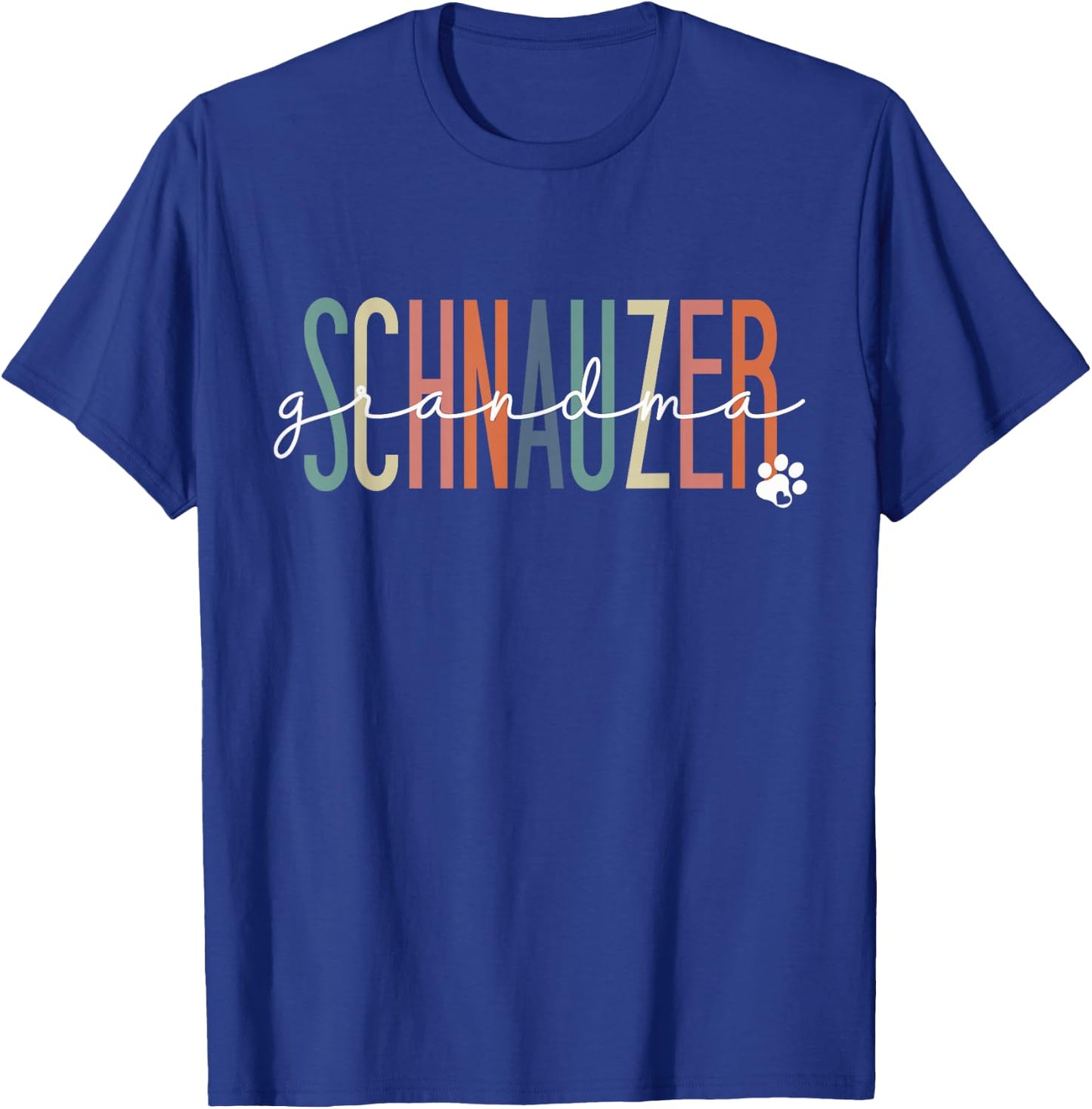 Schnauzer Grandma Miniature Schnauzer Dog Nana Mother's Day T-Shirt - T-Shirt | Royal