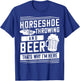 Horseshoe Pitching Gift Throwing Shoes T-Shirt - T-Shirt | Royal