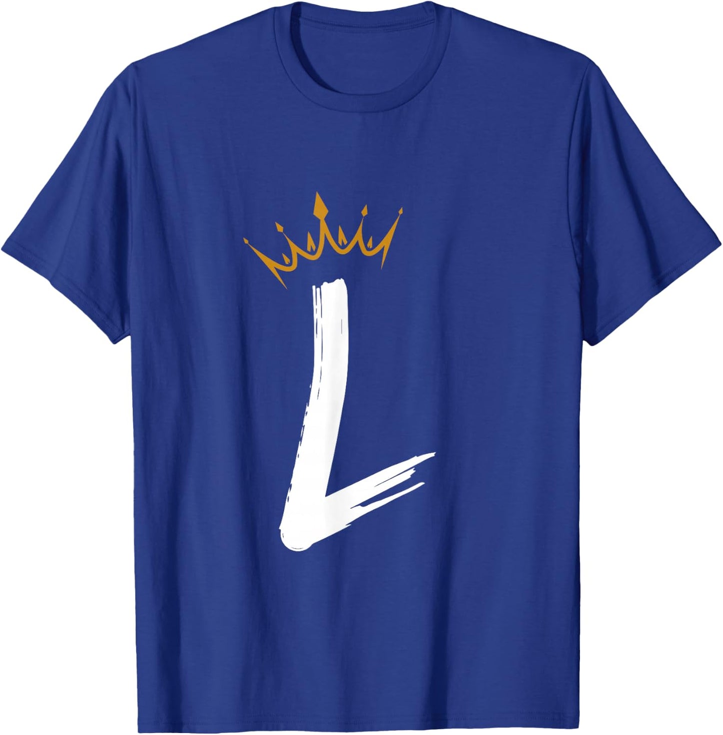 Queen King Letter L - Favorite Letter With Crown Alphabet T-Shirt - T-Shirt | Royal