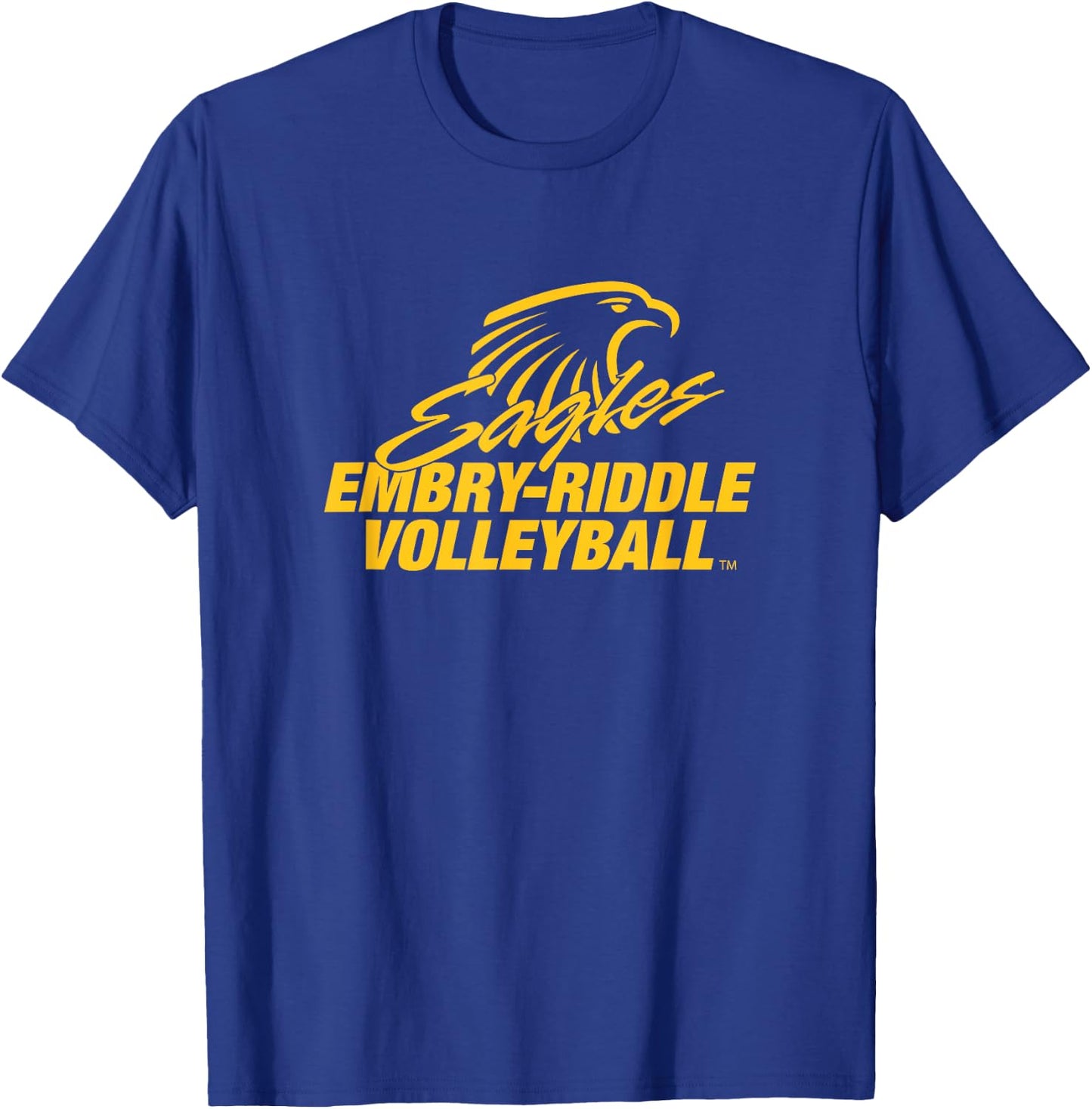 Embry-Riddle Aeronautical Eagles Volleyball Sports Fan T-Shirt - T-Shirt | Royal