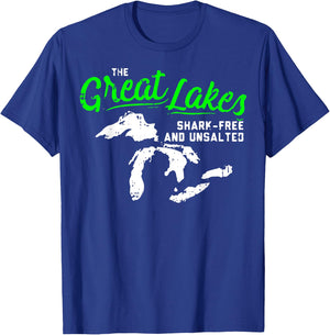 The Great Lakes Shark Free Unsalted T-Shirt - T-Shirt | Royal