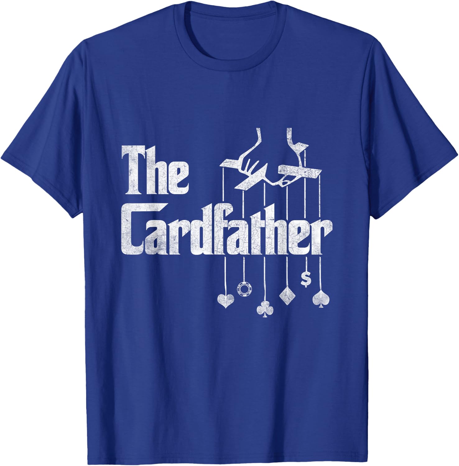 The Cardfather Poker Dad Design For Card Player Father's Day T-Shirt - T-Shirt | Royal