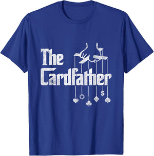 The Cardfather Poker Dad Design For Card Player Father's Day T-Shirt - T-Shirt | Royal