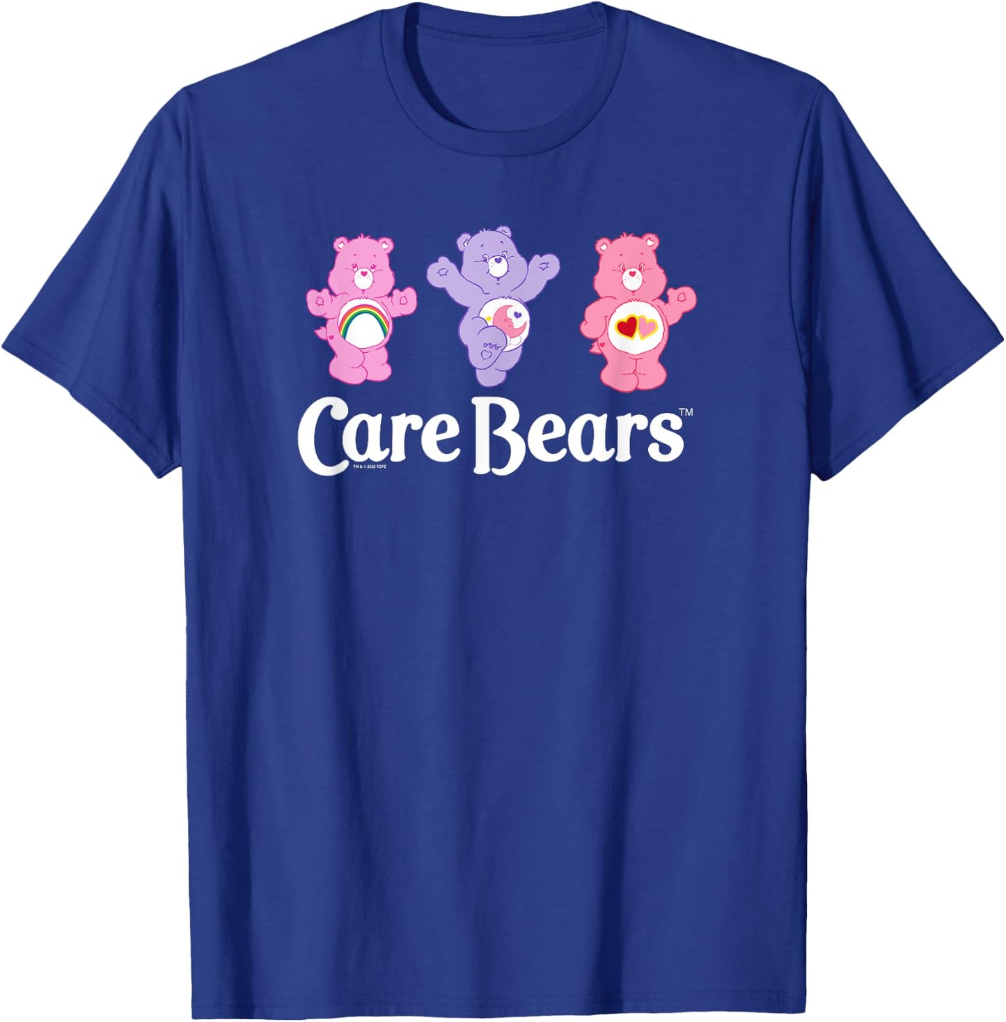Care Bears Love-a-Lot Cheer & Sweet Dreams Bear Vintage Logo , Black, S T-Shirt - T-Shirt | Royal