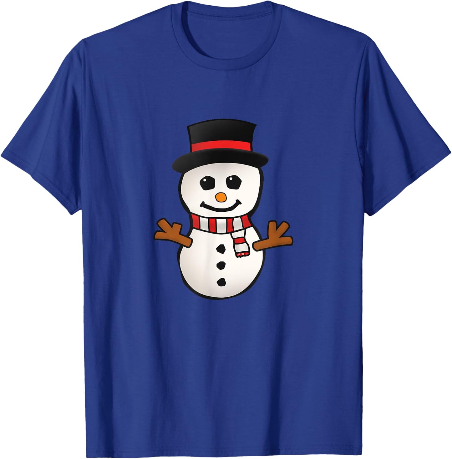 Cute Snowman Holiday Gift T-Shirt - T-Shirt | Royal