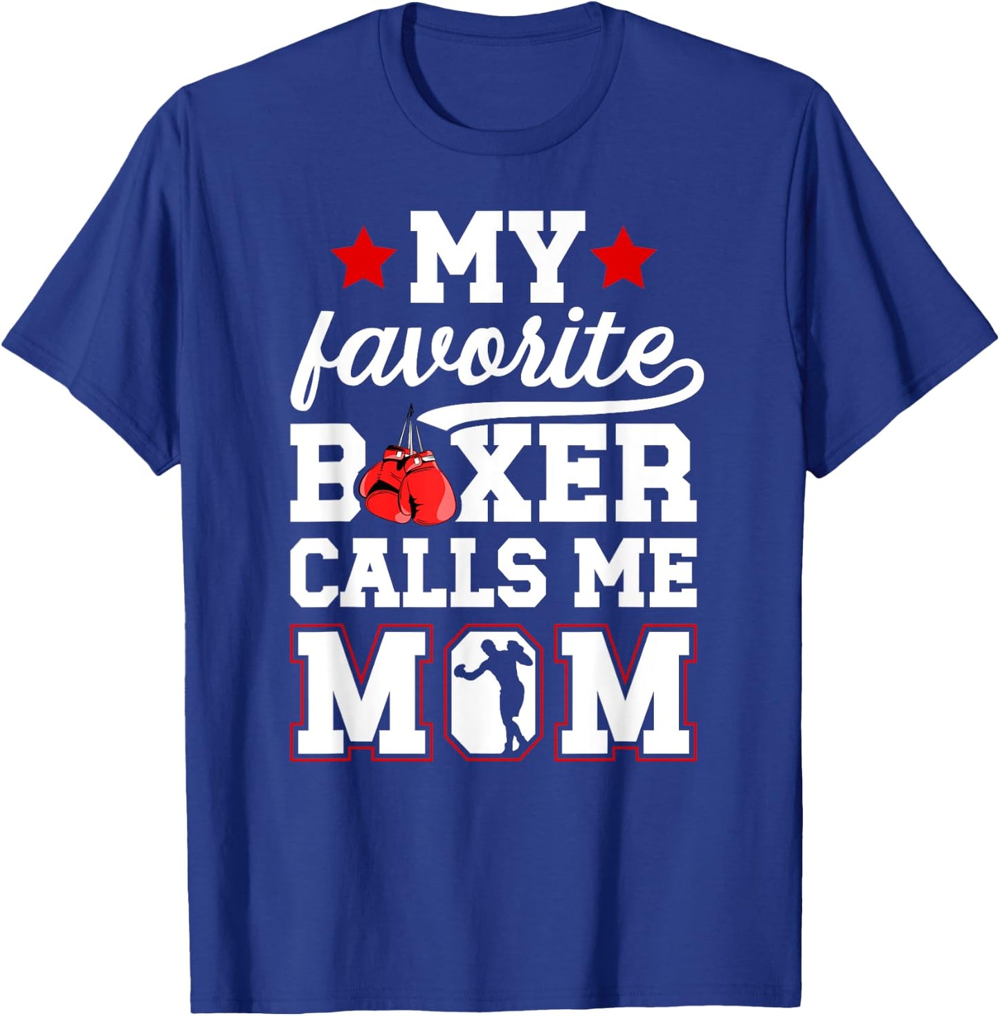 Proud Boxing Mom Boxing Mother Boxing Mama T-Shirt - T-Shirt | Royal
